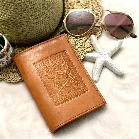 leather passport wallet for women